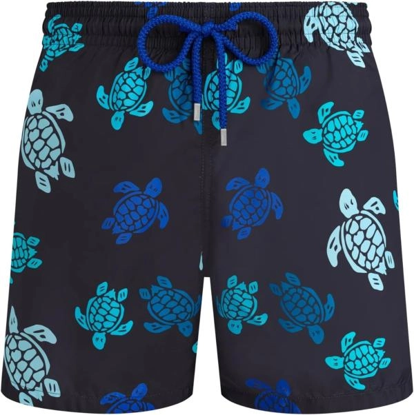 Ultra-lightweight and foldable swimsuit with multicolored turtles Նկար