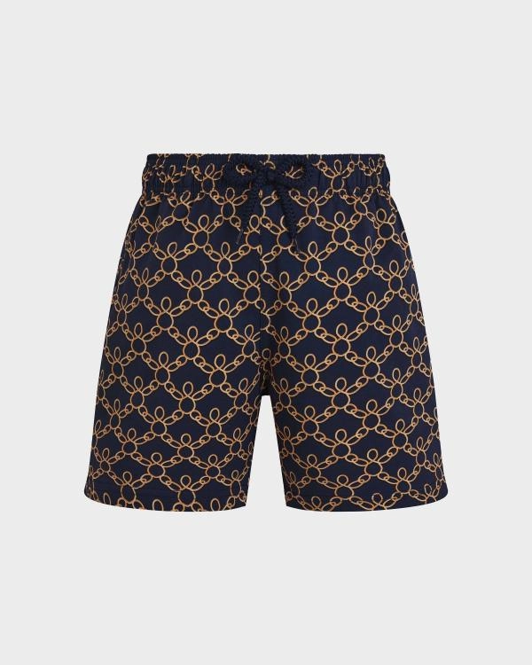 Boys Stretch Swim Shorts Turtles Chain Photo